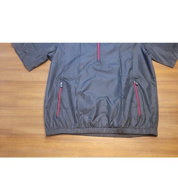 VTG Adidas Climaproof Pullover Windbreaker Men’s S (44″ Chest) –Black Mesh‑Lined - Picture 10 of 14